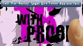 Hey, watch this barely legal teen babe ride a huge cock on live chat!