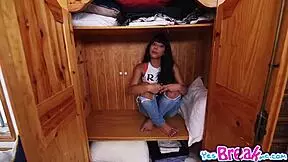 Gina Valentina says, 'That thick cock is banging my teen twat.'