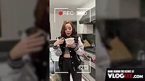 vanna bardot, tiny brunette, in deep bts