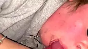 Casual amateur blowjob session