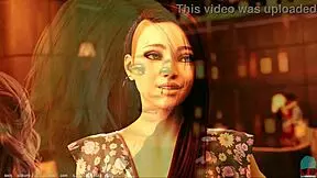 Busty babe Jade's gameplay and perfect boobs in Aoa Academy