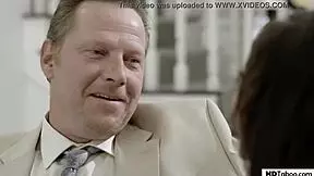 Norwegian teen rides stepdad's cock