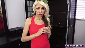 that blonde teen begging for her stepbro's cock after getting suspended