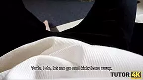 Tutor4k Man Talks Local Whore And Teacher Into Sex.