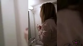 Blonde Washes And Fingers Pussy In Shower