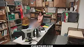 Teen caught shoplifting lingerie, punished hard in garage