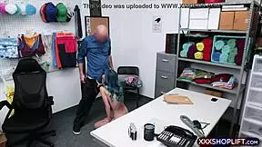 Cute Blue-Haired Teen Gets Rough Punishment in Garage