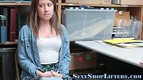 caught thieving and got a facial cumshot