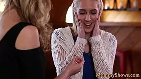 these busty milfs are in a lesbian foursome with cute teen 18+s, full of muff diving action