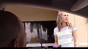 Hot teen girlfriend with braces, does she suck monster cock rough?