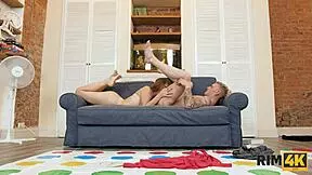 Twister game leads to rimming sex