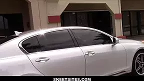 Hot teen girlfriend with braces, does she suck monster cock rough?