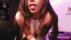 i'm gia baker rubbing my pussy with my lush on camera