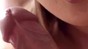 semen dripping from her sweet mouth