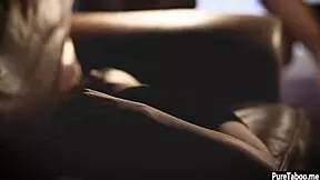 Is this petite 18+ teen ready for that huge dick threesome?