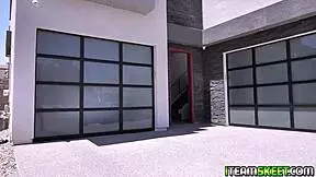 Horny brunette teen bends over for anal fucking with facial