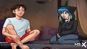 In Summertime Saga, I Ripped Her Clothes And Creampied Her, Oh Shit!