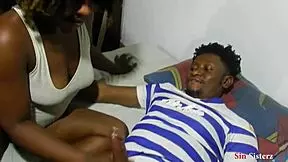 home alone teasing my best friend's boyfriend's huge cock.