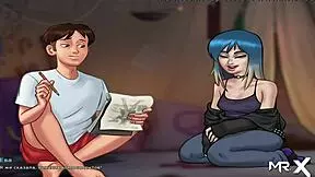 In Summertime Saga, I Ripped Her Clothes And Creampied Her, Oh Shit!