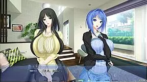 Akumeru Family - Part 2 - Strange Vibes as Japanese Teen Shows Big Tits and Ass in Hentai Scene. Something’s Really Off Here.