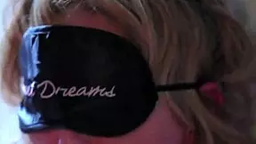 Blindfolded stepmom, are you ready to taste this tight pussy tonight?