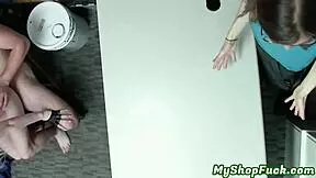 Teen girlfriend fucked while boyfriend watches