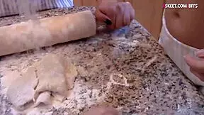 Teen Bakers Share Cock in Kitchen Group Fuck