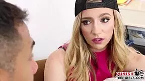 Blonde teen 18+ gets a real hard fuck