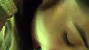 Young Latina eagerly tastes the massive black cock in this intense scene. She explores every inch with her mouth.