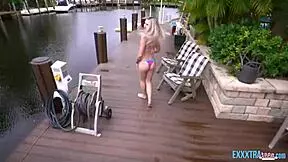 Blonde teen Britt Blair gets pounded by Danny Steele