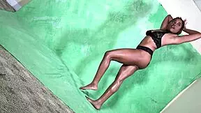 nina rivera's natural photoshoot behind scenes teasing big curves