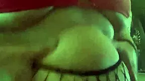 chubby teen 18+ in fishnets belly play