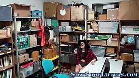 real amateur brunette teen rides cock while getting caught