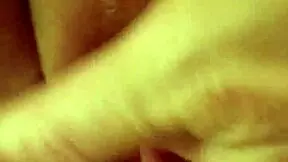 Amateur wife playing with wet pussy and little feet 😏💦