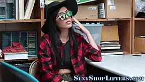 real amateur brunette teen rides cock while getting caught