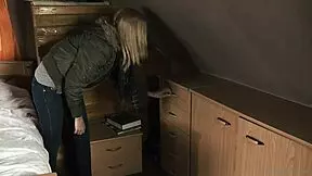 Blonde Delphine enjoys solo masturbation