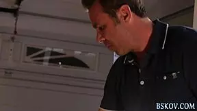 pretty brunette teen pornstar rides rod with blowjob action 😏