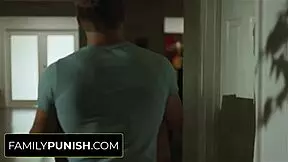 Homeless Teen Crushed Intensely By Brother In Garage