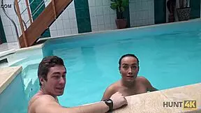 hunt4k hidden pool adventures with blowjobs and fingering 😈