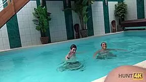 hunt4k hidden pool adventures with blowjobs and fingering 😈