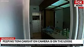 Fck News - Creepy Intruder Caught on Hidden Cam Spying at Home
