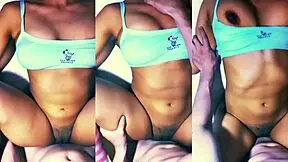 The stepdaughter, a tight and shy latina teen, transforms into a wild beast in bed.