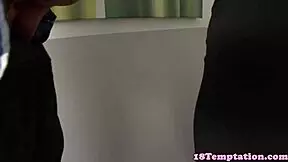 Tittyfucked stepsister jizzed on her big tits