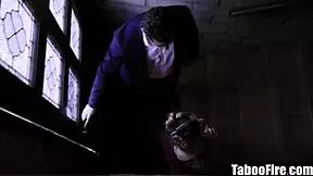 Can a goth student really intimidate her teacher into rough fucking?