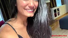 Asian actress Viva Athena in a casting scene with kissing and spitting