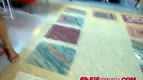 Young ladies share a big ride in an amateur scene.