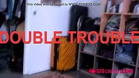 Young ladies share a big ride in an amateur scene.