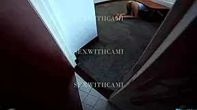 I stumbled upon my hot hermanastra cleaning and took her hard