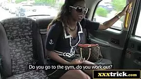 Classy British Ebony Having Casual Fun With Young 18+ Cabbie!