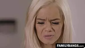 Stepmom educates blond teen sexually